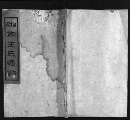 湖南王氏族谱-湘南王氏通谱 [19卷,首1卷].pdf电子版预览图1