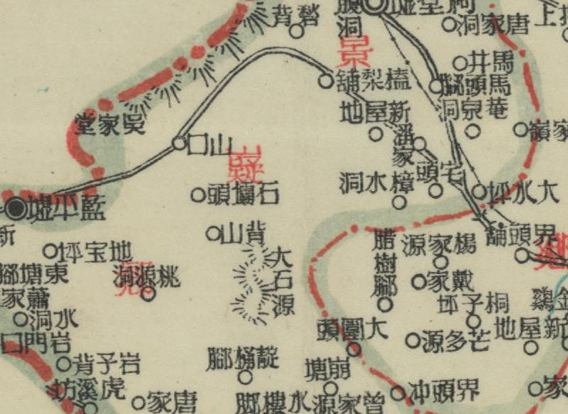 1940年湖南《蓝山县图》预览图1