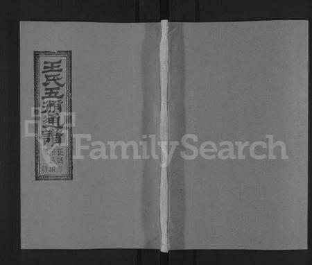 湖南王氏族谱-王氏五修通谱 [不分卷,首4卷].pdf电子版缩略图