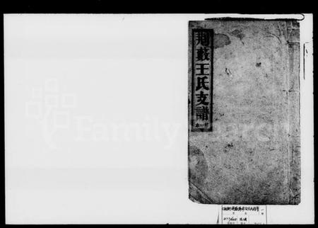 湖南王氏族谱-王氏支谱 [11卷].pdf电子版预览图1