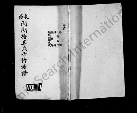 湖南王氏族谱-王氏族谱 [11卷,首3卷,末1卷].pdf电子版预览图1