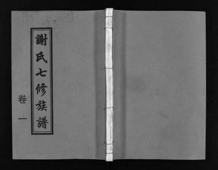 湖南谢氏族谱-谢氏七修族谱 [39卷,首1卷].pdf电子版预览图1