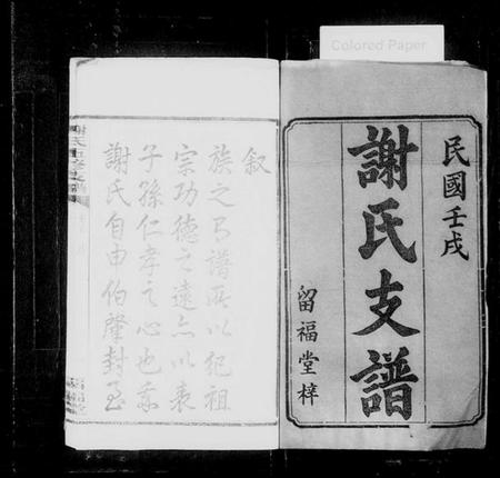 湖南谢氏族谱-谢氏支谱 [14卷,含卷首].pdf电子版预览图2