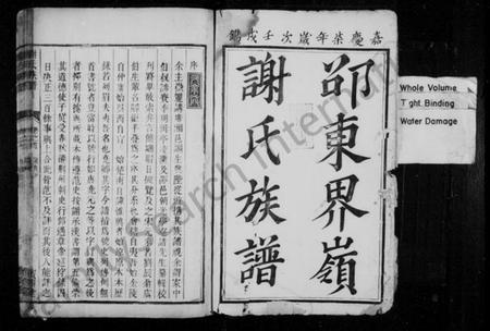 湖南谢氏族谱-邵东界岭谢氏族谱 [1卷,首1卷].pdf电子版预览图1