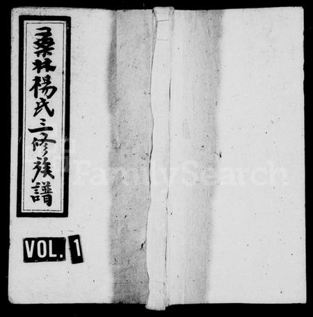 湖南杨氏族谱-桑林杨氏三修族谱 [13卷,首2卷].pdf电子版预览图1