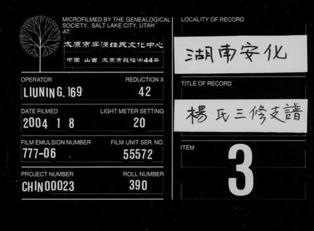 湖南杨氏族谱-杨氏三修支谱 [5卷,首2卷].pdf电子版缩略图