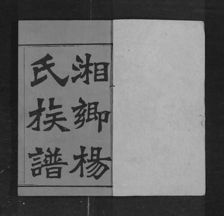 湖南杨氏族谱-上湘桐瑞台杨氏族谱 [22卷,及卷首末].pdf电子版预览图1