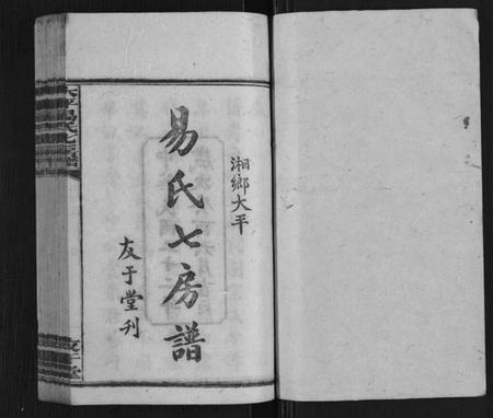 湖南易氏族谱-大平易氏七房谱[9卷,首3卷].pdf电子版预览图1