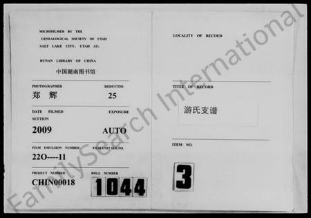 湖南游氏族谱-中国湖南常德游氏家谱.pdf电子版