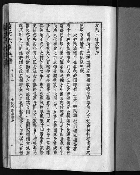 湖南袁氏族谱-袁氏六修族谱 [4卷,及卷首].pdf电子版预览图1