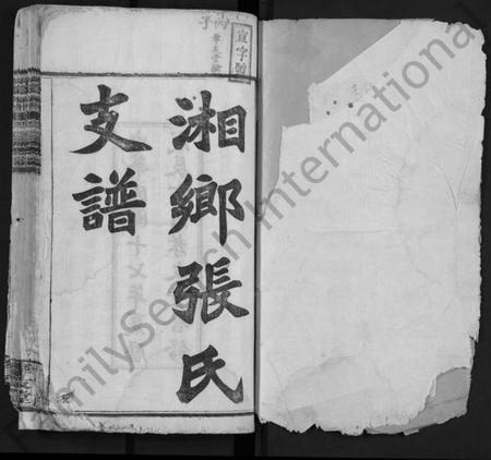 湖南张氏族谱-湘乡城北张氏叔房支谱 [10卷].pdf电子版预览图1