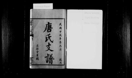 江西唐氏族谱-萍东唐氏支谱[8卷].pdf电子版预览图1
