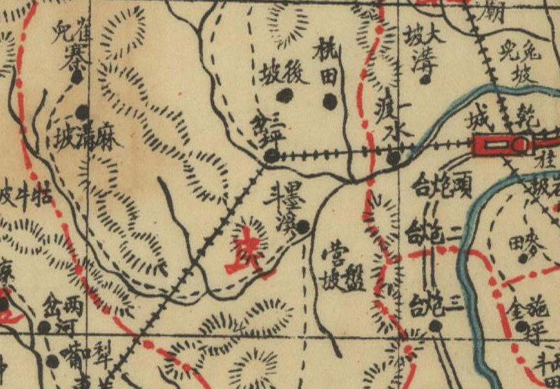 约1941年吉首《乾城县全图》预览图3