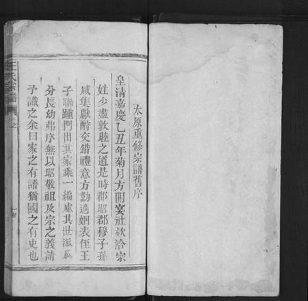 江西王氏族谱-太原王氏宗谱[不分卷].pdf电子版预览图1