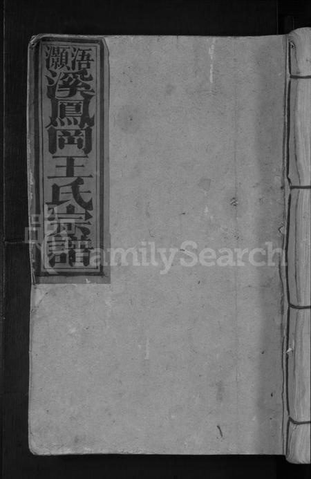 江西王氏族谱-浯灏溪凤冈王氏九修族谱 [不分卷].pdf电子版缩略图