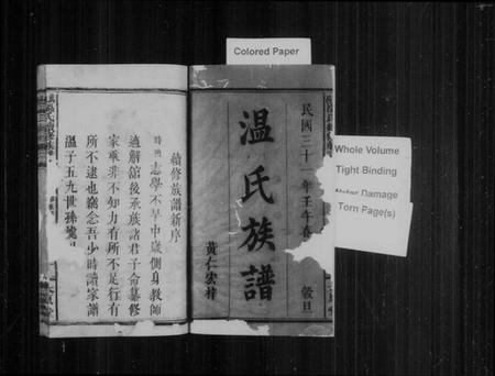 江西温氏族谱-万邑温氏续修族谱 [6卷,前后编各2册].pdf电子版预览图1