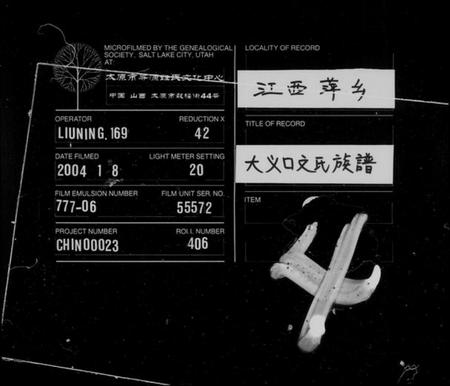 江西文氏族谱-大义口文氏族谱 [14卷].pdf电子版