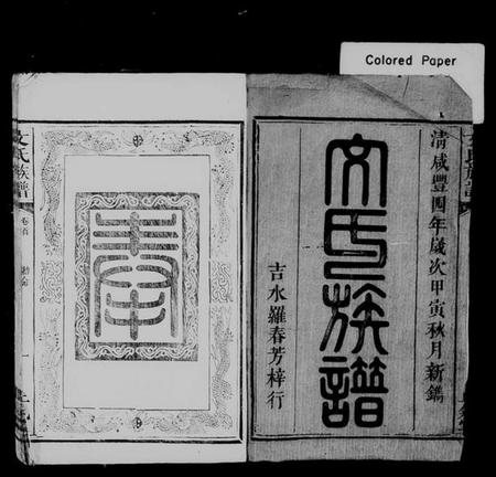 江西文氏族谱-文氏族谱 [5卷,首1卷].pdf电子版预览图1