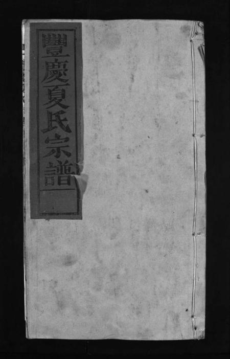 江西夏氏族谱-丰庆夏氏宗谱 [8卷].pdf电子版预览图1