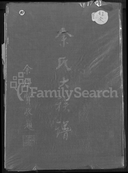 广东、福建余氏族谱-余氏大族谱 [不分卷].pdf电子版缩略图