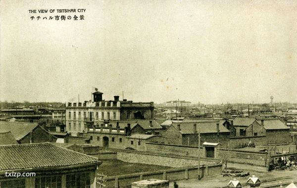 抗战期间日本发行的明信片《齐齐哈尔名胜十六景》预览图1