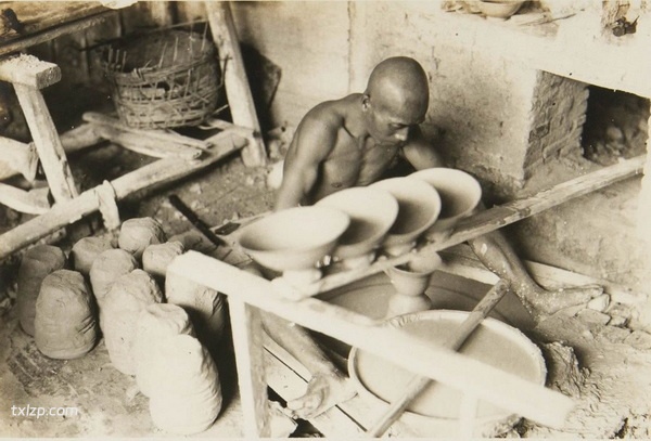 1940年江西景德镇老照片 80年前制瓷全过程记录预览图3