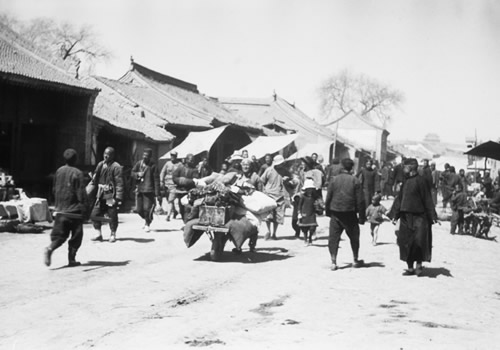 1930年代海映光拍摄的甘肃平凉街景