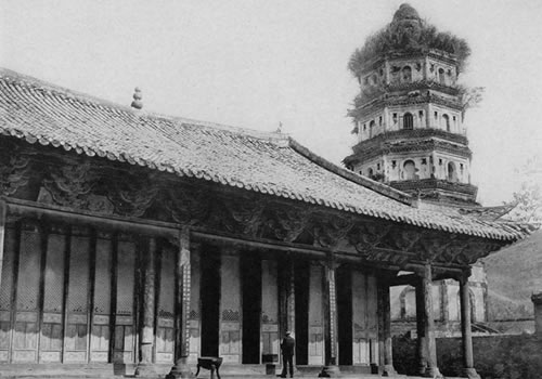 1919年广东韶关老照片 百年前的曹溪南华寺景观