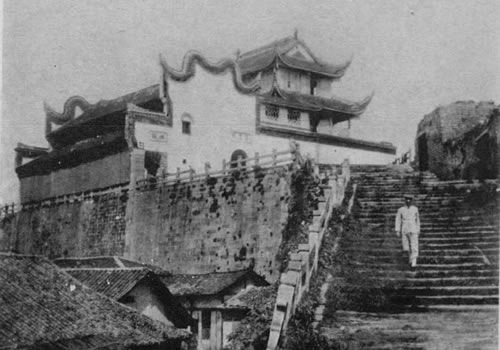 1910年代长沙老照片 百年前的岳麓书院及天心阁风貌