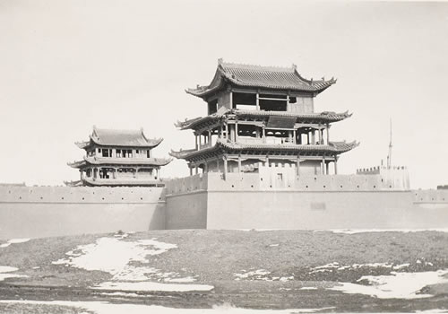 1910年嘉峪关老照片 莫理循西北行拍摄