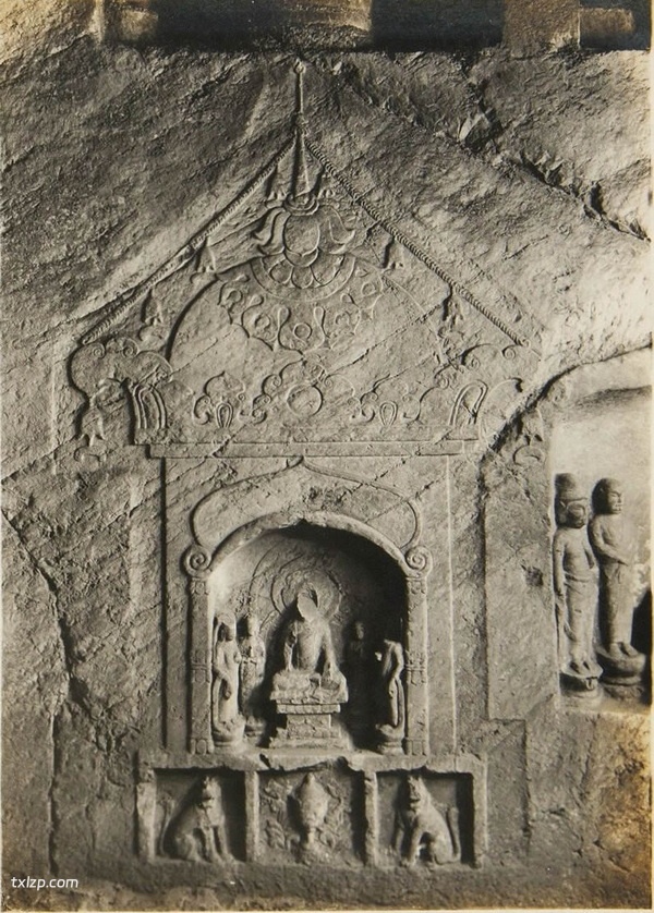 1927年河北邯郸老照片 百年前的乡堂寺石窟影像预览图2