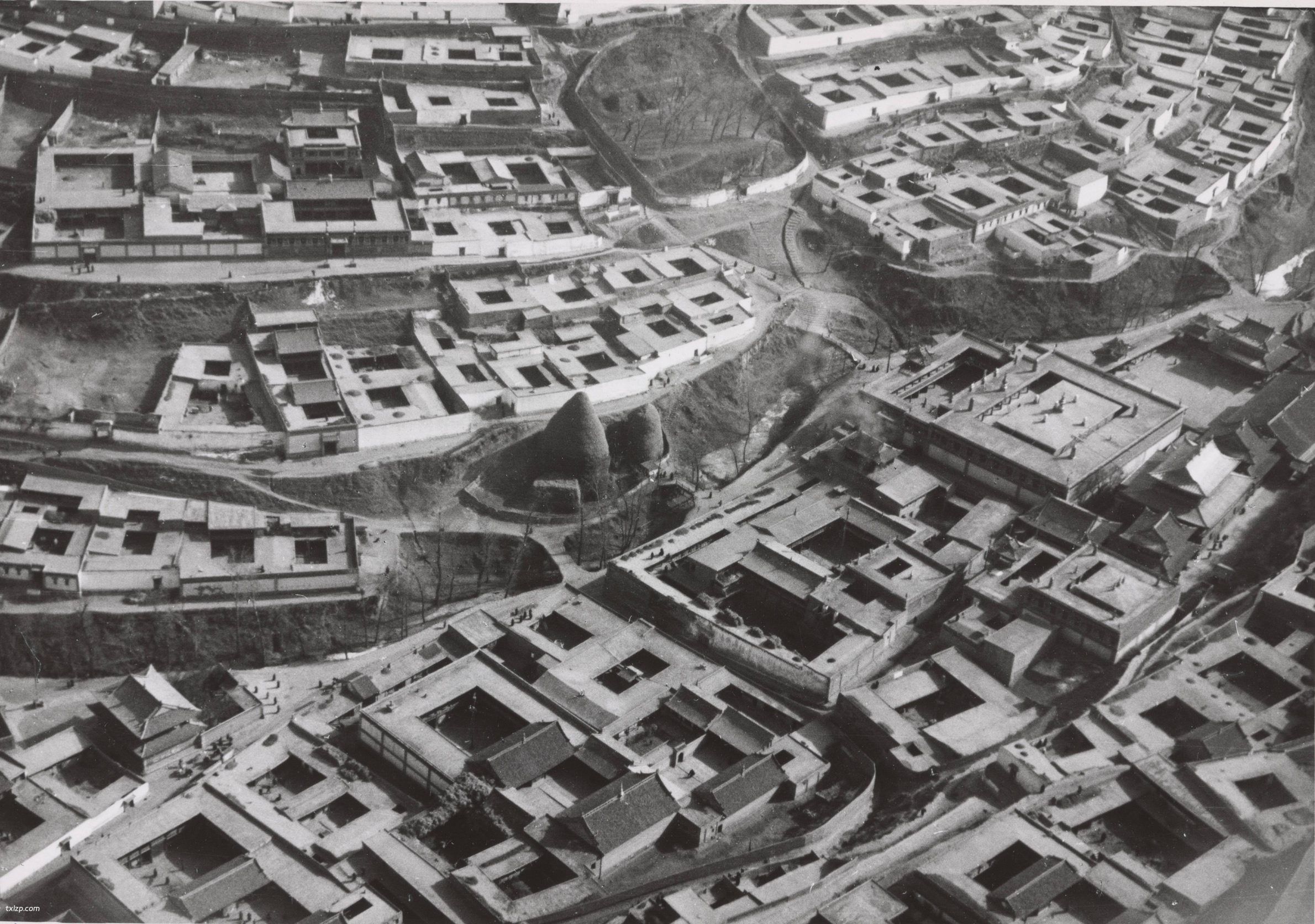 1940年西宁老照片 德国飞行员航拍的民国西宁（上）预览图2