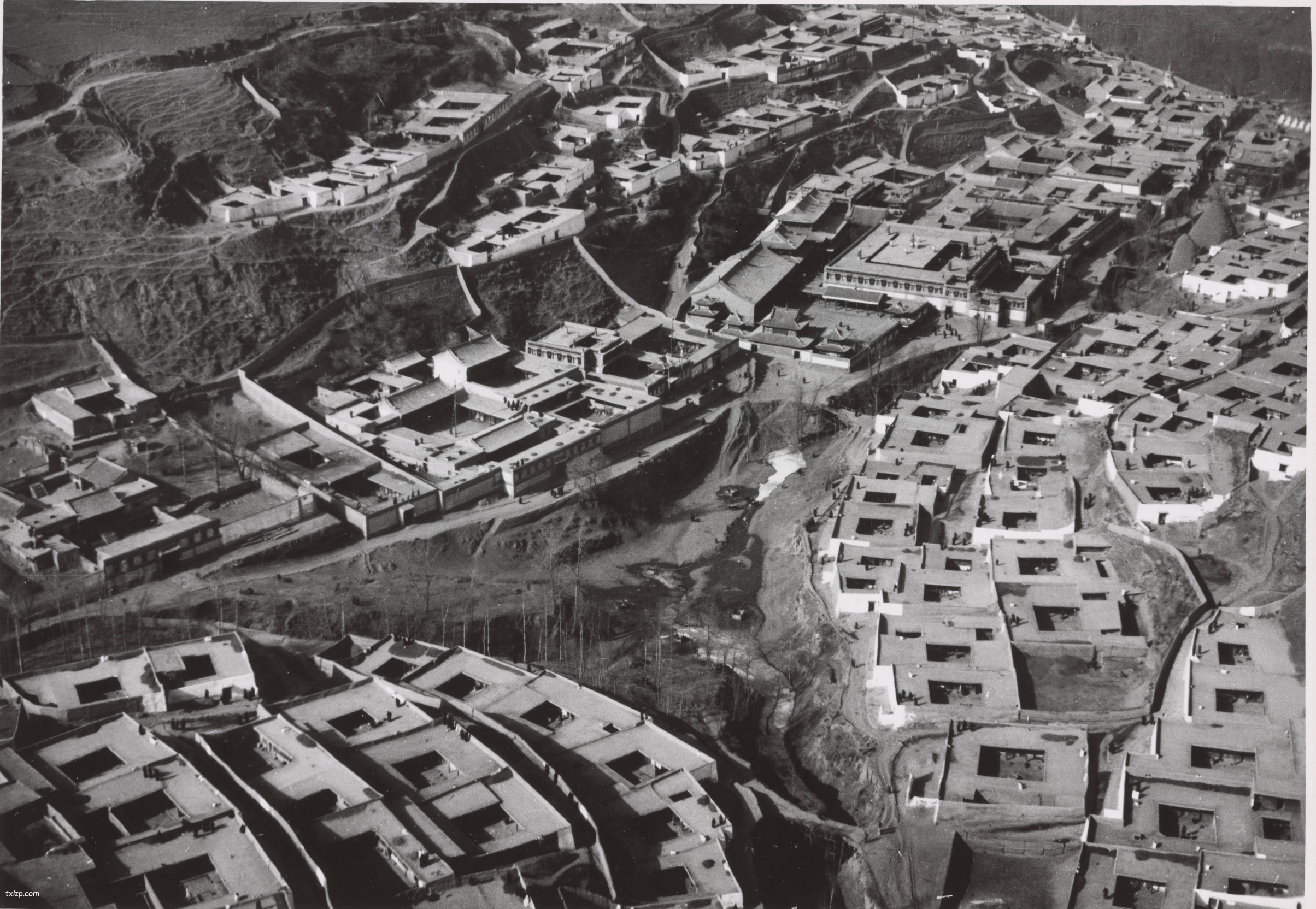 1940年西宁老照片 德国飞行员航拍的民国西宁（上）预览图4