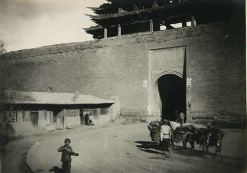 1937年大同老照片  民国时期大同街景|华严寺