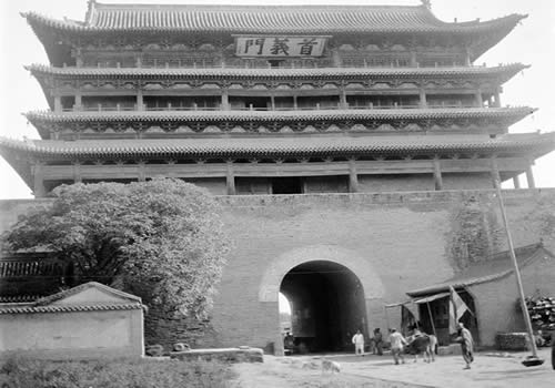 1914年太原老照片 百年前的太原城门及晋祠