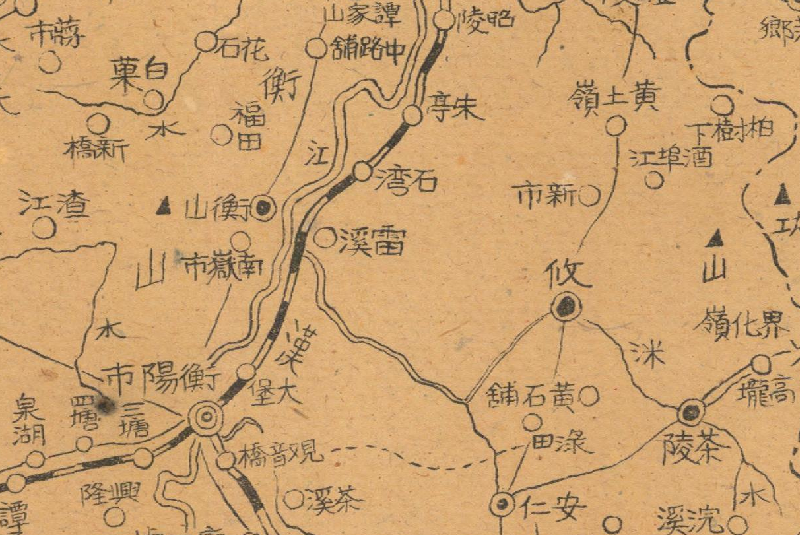 1944年《湘粤桂形势图》预览图1