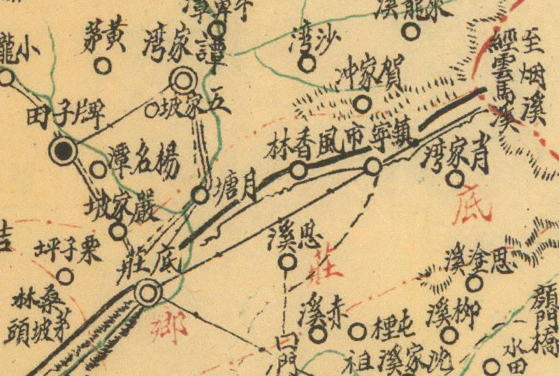 1941-1946年湖南《溆浦县图》预览图1