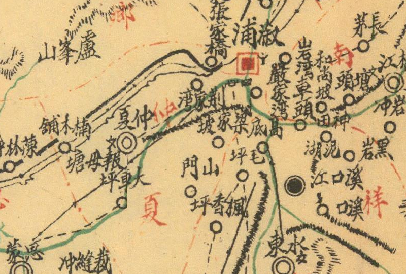 1941-1946年湖南《溆浦县图》预览图2