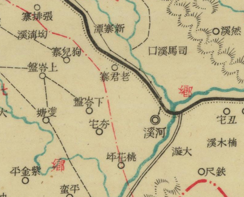 约1943年湖南《乾城县图》预览图3