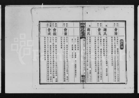 湖南陈氏族谱-湘陕陈氏通谱.pdf电子版预览图1