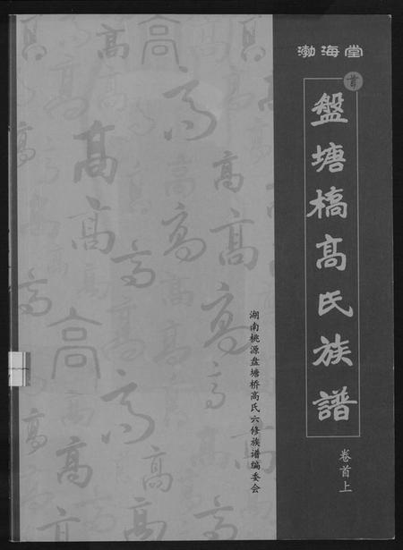 湖南高氏族谱-盘塘槁高氏族谱.pdf电子版