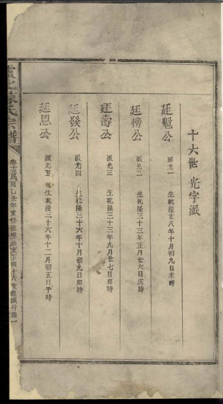 灵北灵北陈氏宗谱
