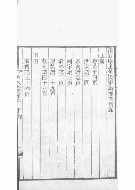 南海保粹堂南海学正黄氏家谱节本.pdf电子版下载预览图2