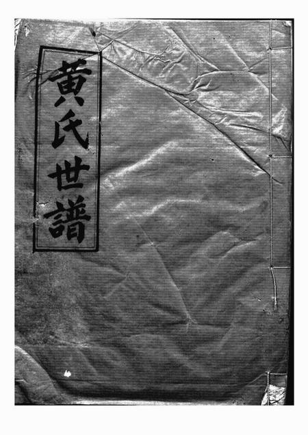 《临湘世德堂黄氏世谱》封面