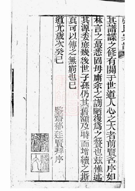 崇明张氏宗谱不分卷.pdf电子版下载预览图1