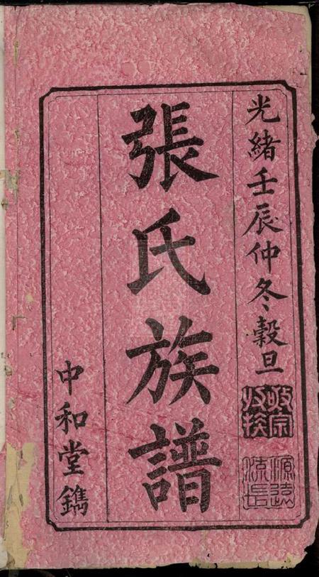宁乡中和堂沩宁山底张氏族谱二十卷.pdf电子版下载预览图1