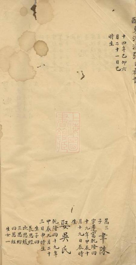 醴陵醴东河溪张氏族谱.pdf电子版下载预览图1