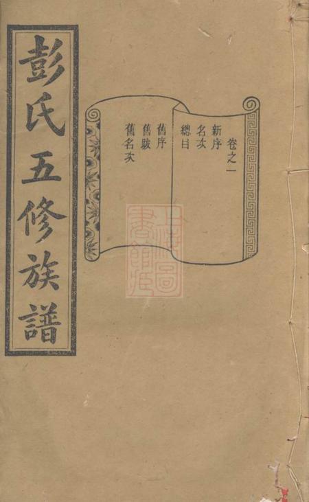 善化信述堂彭氏五修族谱三十三卷.pdf电子版下载