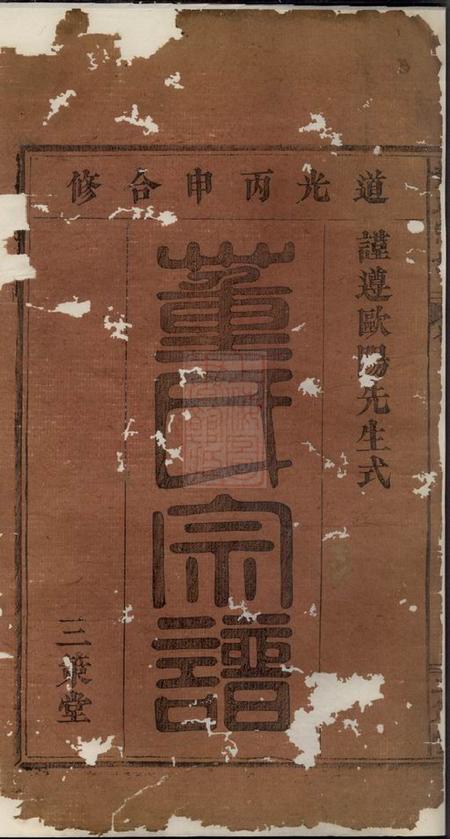 大冶三策堂董氏宗谱.pdf电子版下载预览图1