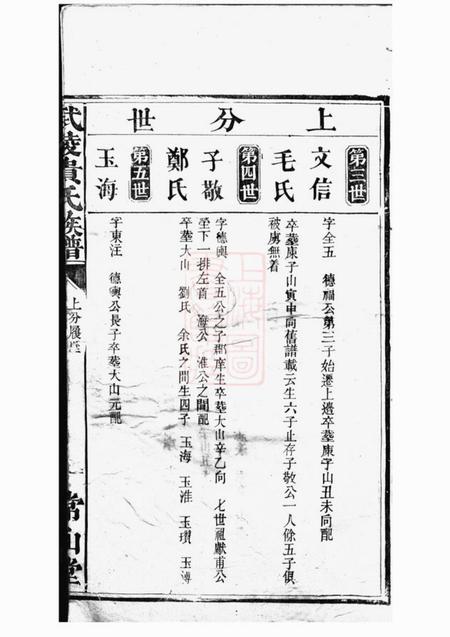 武陵常山堂武陵贵氏族谱不分卷.pdf电子版下载